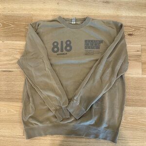 818 Exclusive Drop Crew Neck in Tan. Released in 2022.